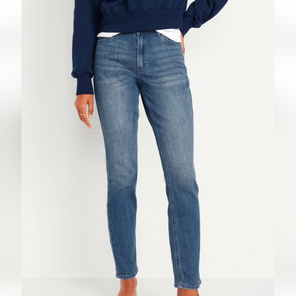 Old Navy Blue Straight Leg Jeans